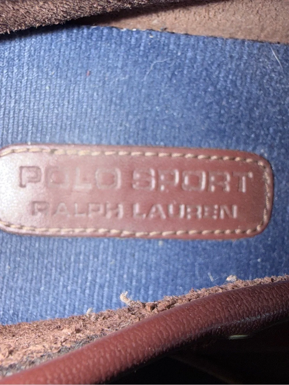 Polo Sport Ralph Lauren Brown Leather Boat Shoes